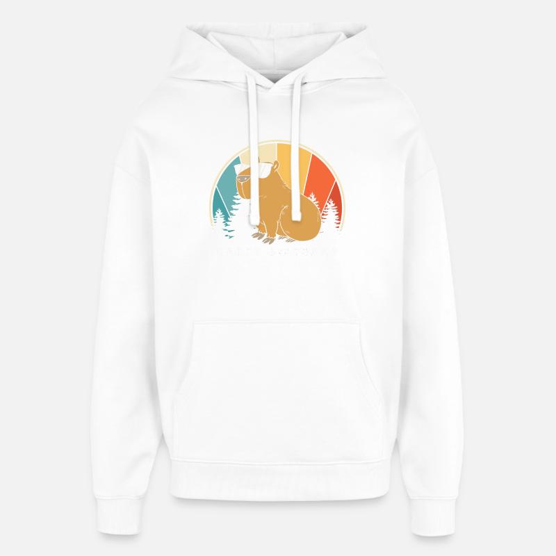 Bon anniversaire - Sweat à capuche unisexe Stanley/Stella Oversized - blanc