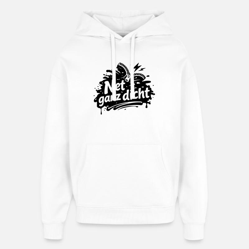 Filet très serré - Sweat à capuche unisexe Stanley/Stella Oversized - blanc