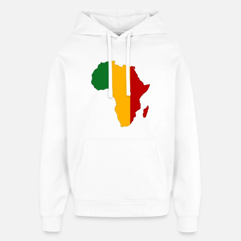 Mali Drapeau Afrique - Sweat à capuche unisexe Stanley/Stella Oversized - blanc