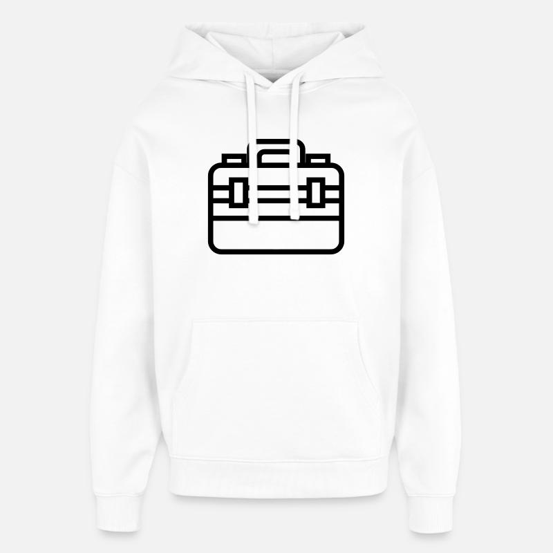 boîte à outils - Sweat à capuche unisexe Stanley/Stella Oversized - blanc