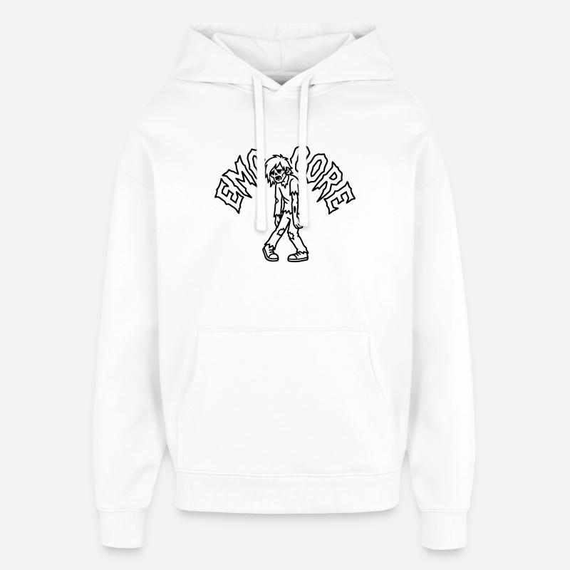 emocore - Sweat à capuche unisexe Stanley/Stella Oversized - blanc