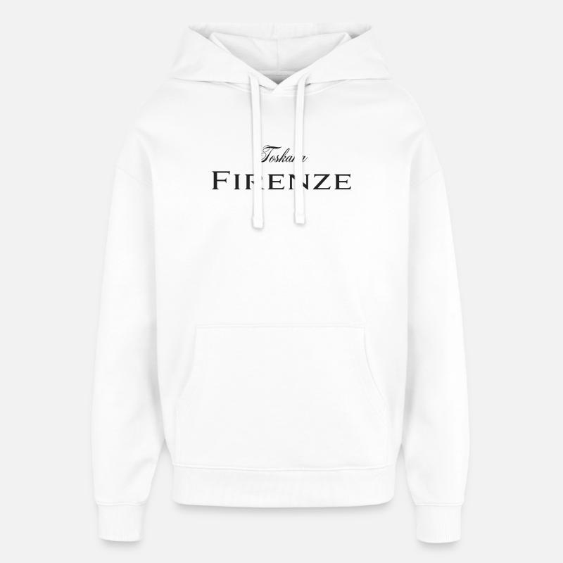 Firenze - Sweat à capuche unisexe Stanley/Stella Oversized - blanc