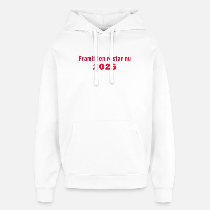 Les futurs votes maintenant Élections 2026 - Sweat à capuche unisexe Stanley/Stella Oversized - blanc