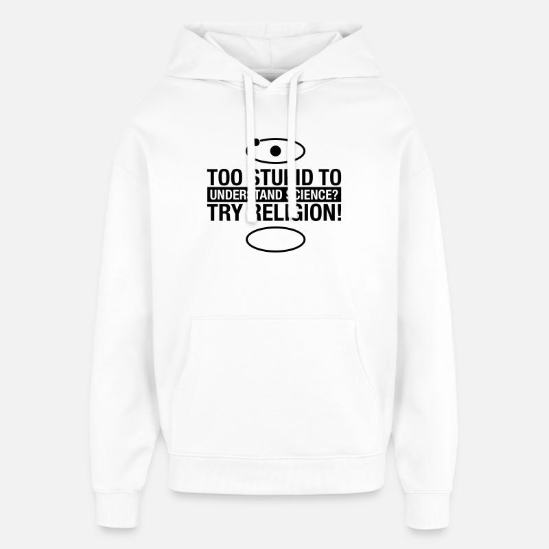 science-religion - Oversized Unisex Hoodie von Stanley/Stella - Weiß