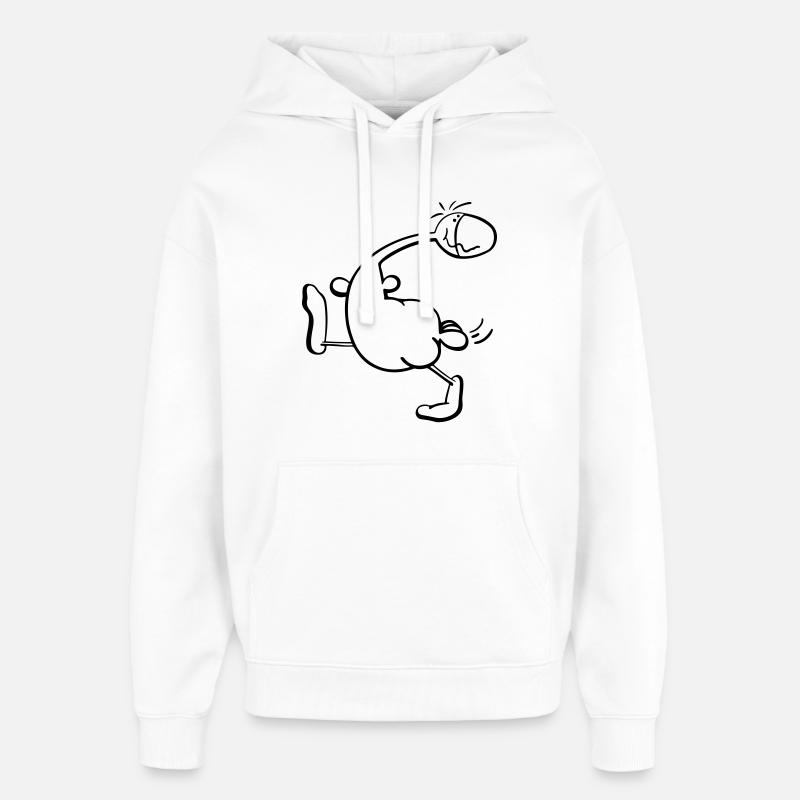 Drôle Canard - Sweat à capuche unisexe Stanley/Stella Oversized - blanc