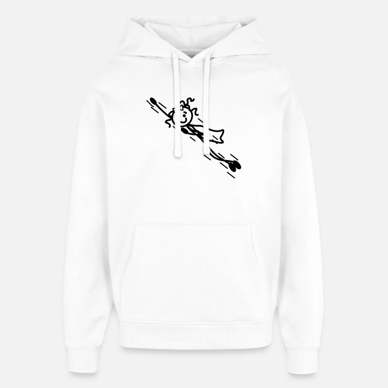 Superwoman vole vite avec cape - Sweat à capuche unisexe Stanley/Stella Oversized - blanc
