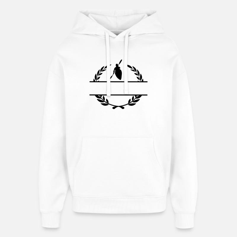 Canot en couronne de laurier - Sweat à capuche unisexe Stanley/Stella Oversized - blanc