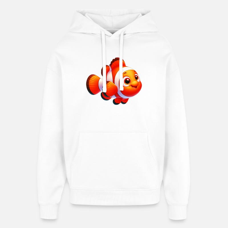 Clownfisch - Oversized Unisex Hoodie von Stanley/Stella - Weiß