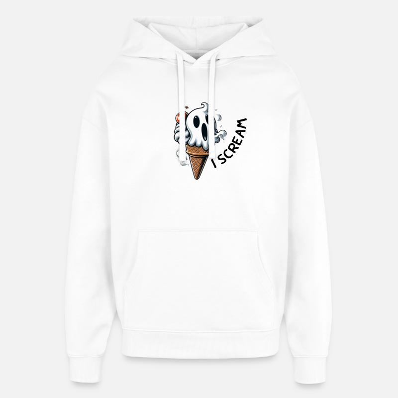 Je crie. Design d’été amusant - Sweat à capuche unisexe Stanley/Stella Oversized - blanc