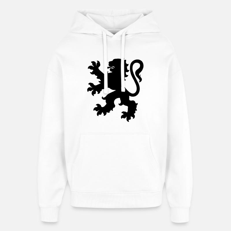 Lion - Sweat à capuche unisexe Stanley/Stella Oversized - blanc