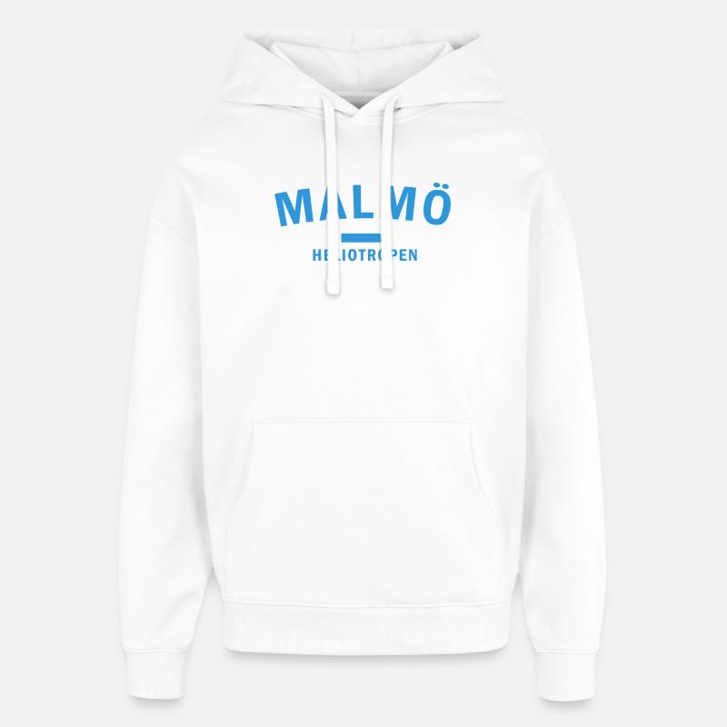 Wachsendes Malmö Heliotrop Design - Oversized Unisex Hoodie von Stanley/Stella - Weiß