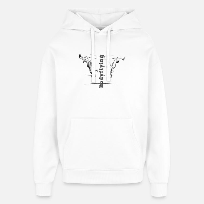 Bodyflying - Sweat à capuche unisexe Stanley/Stella Oversized - blanc