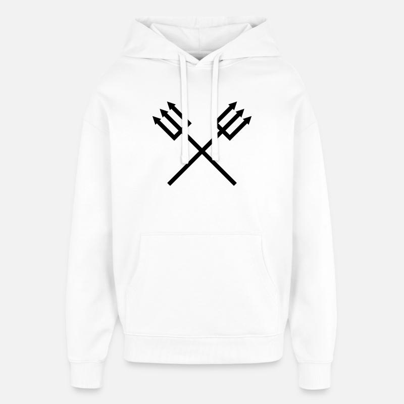 Trident - Sweat à capuche unisexe Stanley/Stella Oversized - blanc