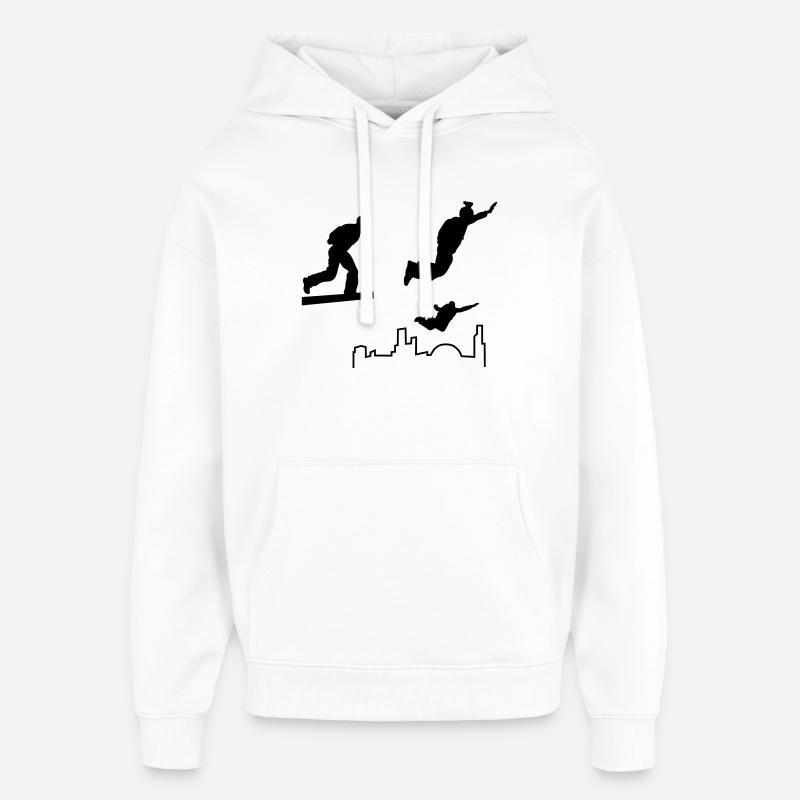 Saut de base - Sweat à capuche unisexe Stanley/Stella Oversized - blanc