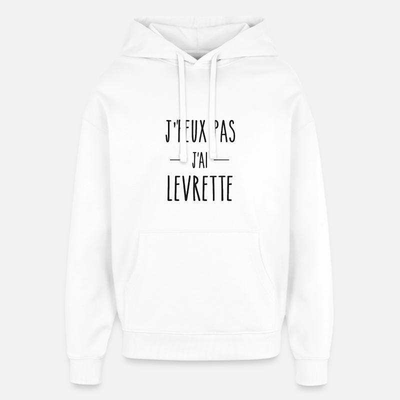 J'peu pas - Sweat à capuche unisexe Stanley/Stella Oversized - blanc