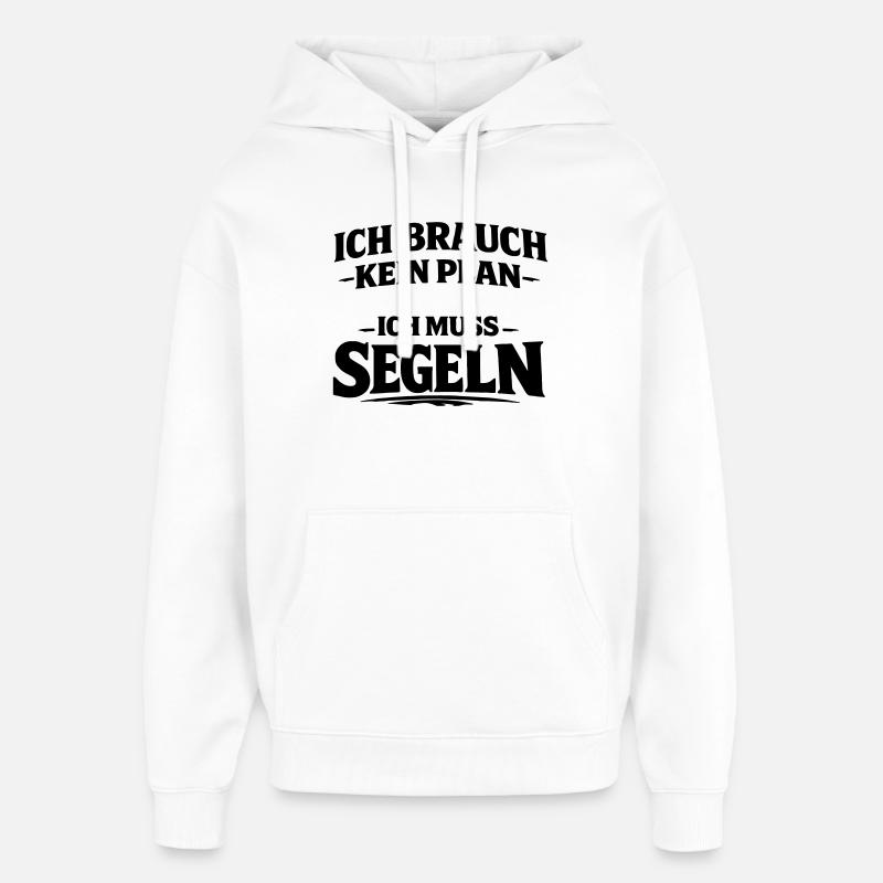 Je dois naviguer - Sweat à capuche unisexe Stanley/Stella Oversized - blanc
