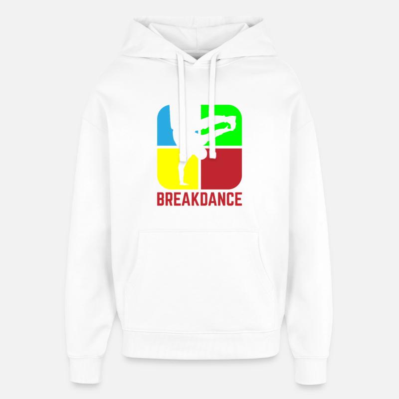 Breakdance - Sweat à capuche unisexe Stanley/Stella Oversized - blanc