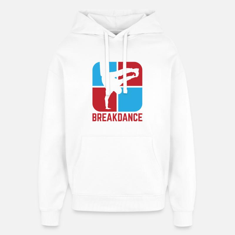 Breakdance - Sweat à capuche unisexe Stanley/Stella Oversized - blanc