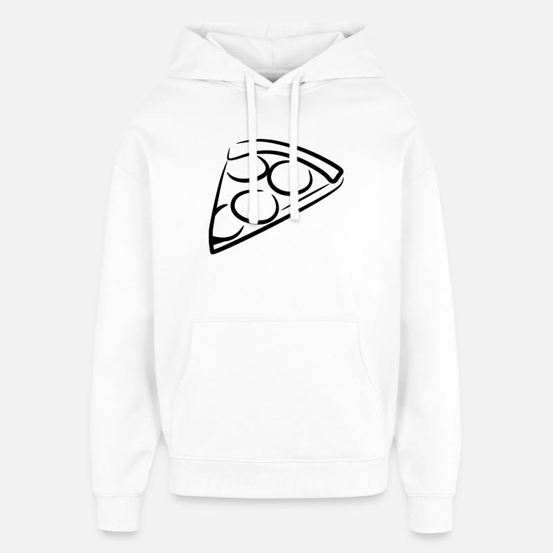 Pizza - Sweat à capuche unisexe Stanley/Stella Oversized - blanc