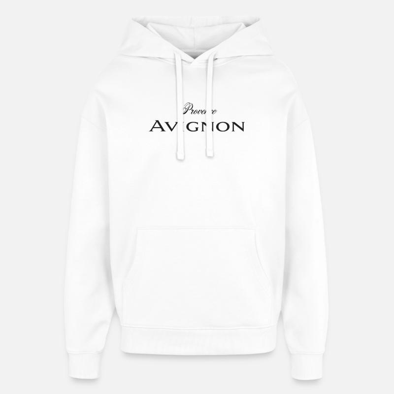 Avignon - Sweat à capuche unisexe Stanley/Stella Oversized - blanc