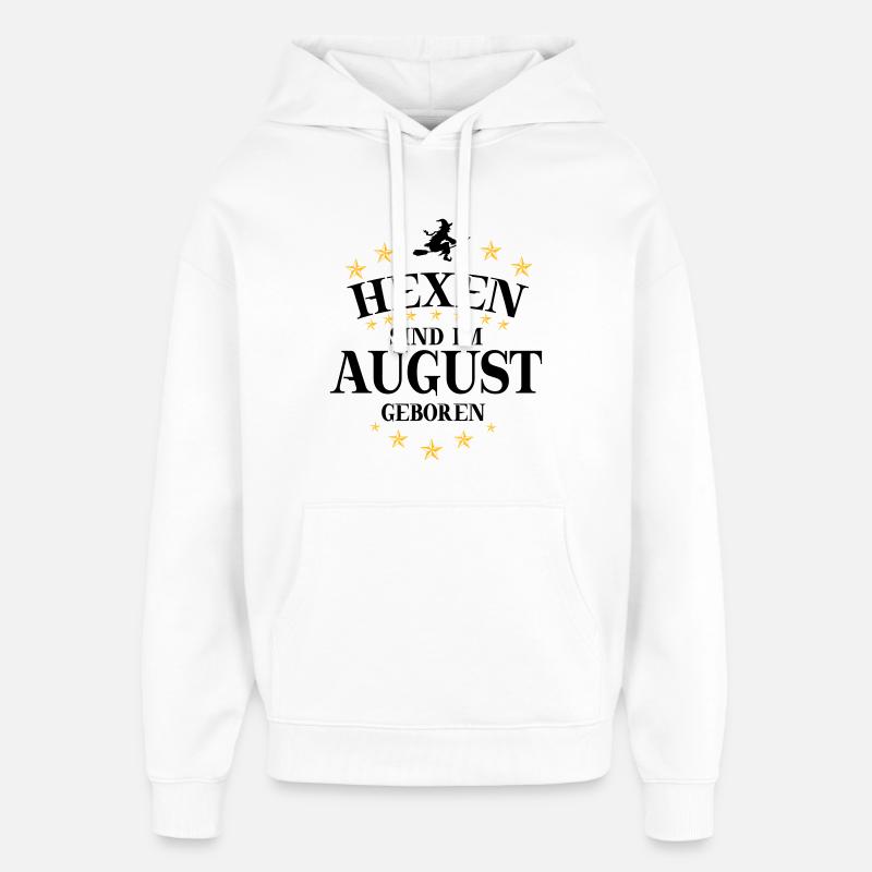 Witch August - Oversized Unisex Hoodie by Stanley/Stella - white