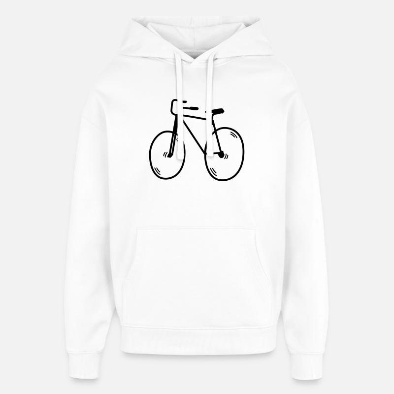 vélo - Sweat à capuche unisexe Stanley/Stella Oversized - blanc