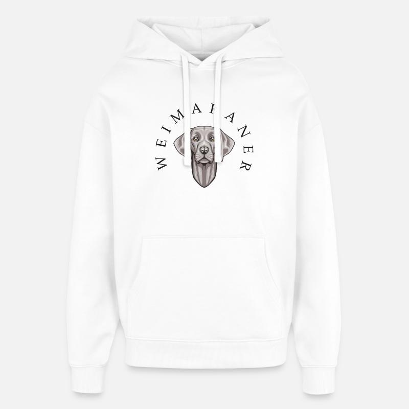 Weimaraner - Sweat à capuche unisexe Stanley/Stella Oversized - blanc