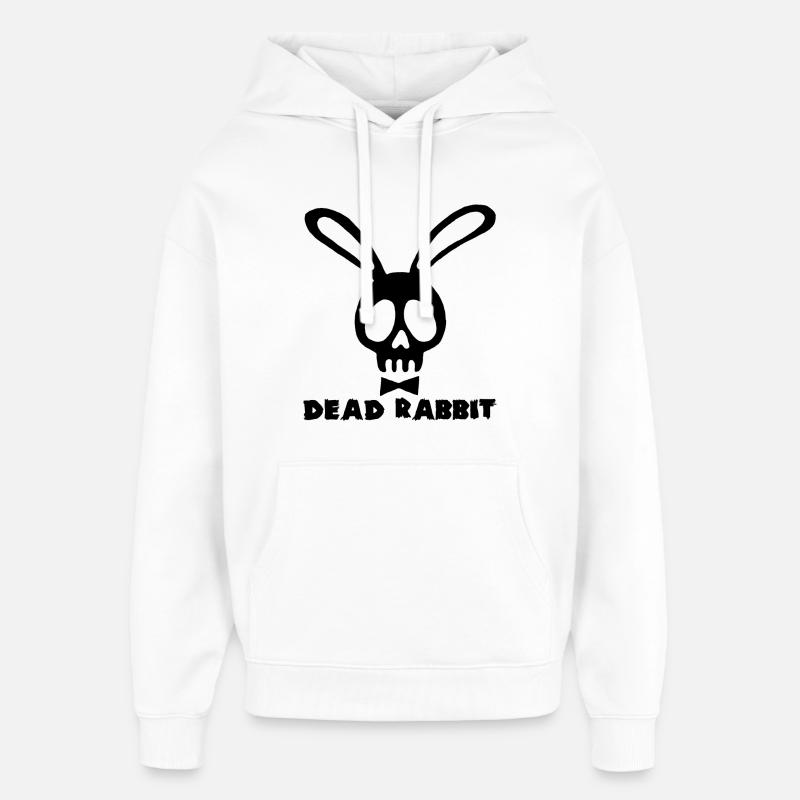 Hase kopf des Todes schwarz - Oversized Unisex Hoodie von Stanley/Stella - Weiß
