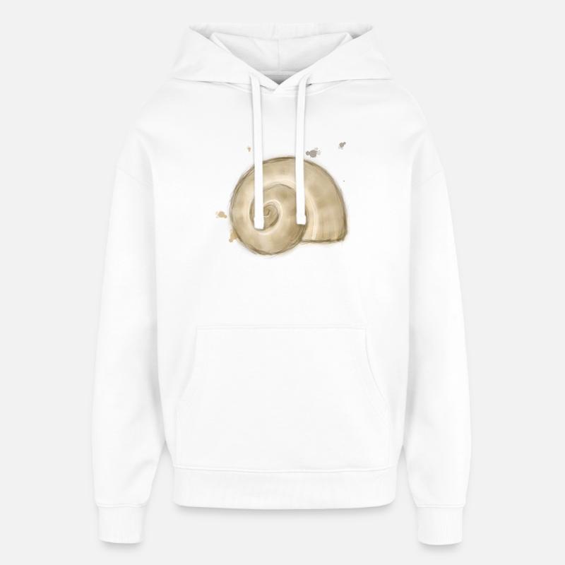 Coquille d’escargot - Sweat à capuche unisexe Stanley/Stella Oversized - blanc