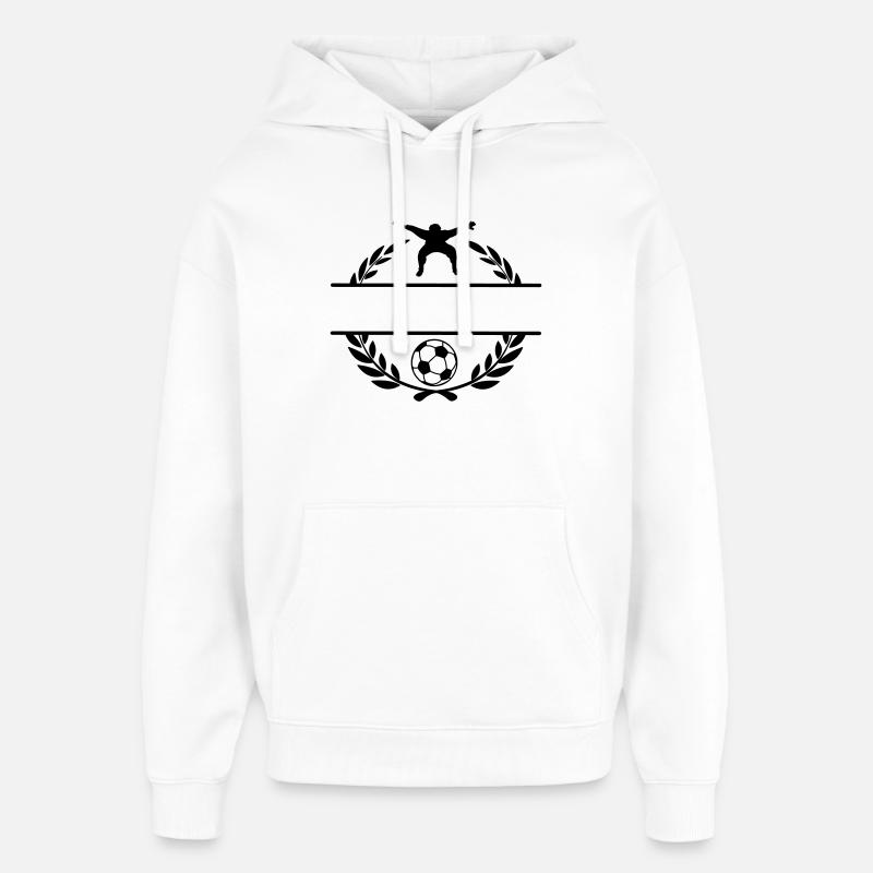 Football 1 - Sweat à capuche unisexe Stanley/Stella Oversized - blanc