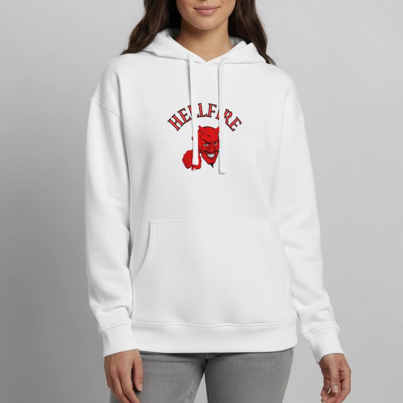 Devil, Satan, Devil, Hellfire Oversized Unisex Hoodie by Stanley/Stella