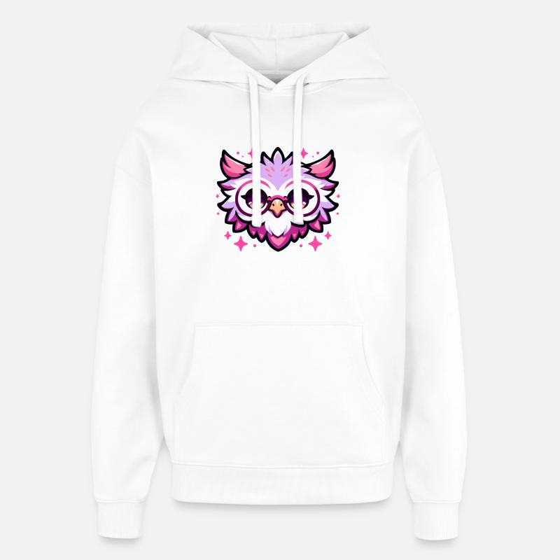 Nyx head - Sweat à capuche unisexe Stanley/Stella Oversized - blanc