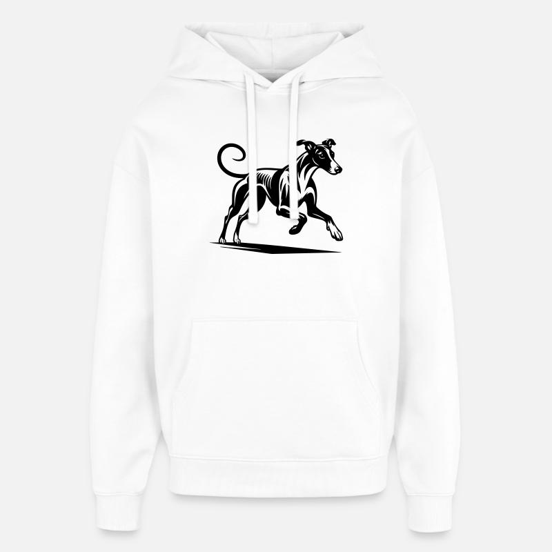 Galgo - Sweat à capuche unisexe Stanley/Stella Oversized - blanc