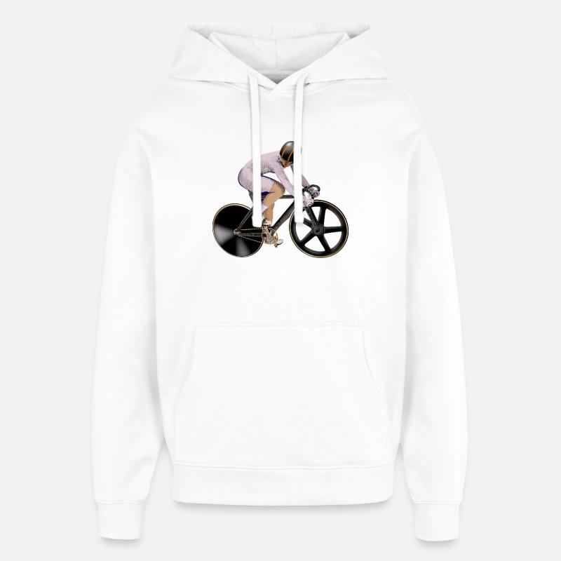 Cyclisme - Sweat à capuche unisexe Stanley/Stella Oversized - blanc