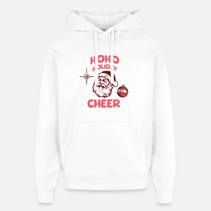 HoHo Holiday Cheer Père Noël - Sweat à capuche unisexe Stanley/Stella Oversized - blanc