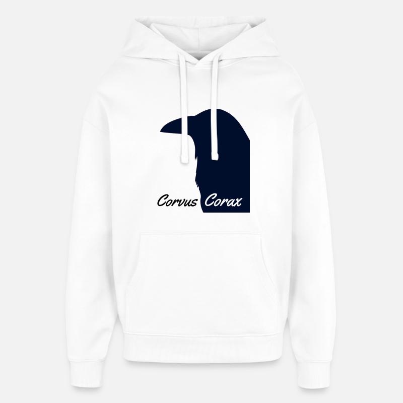 Corvus Corax - Sweat à capuche unisexe Stanley/Stella Oversized - blanc