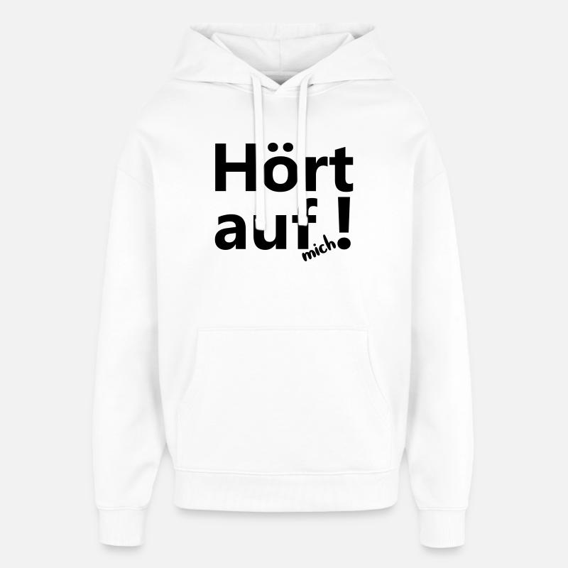 Arrêter - Sweat à capuche unisexe Stanley/Stella Oversized - blanc