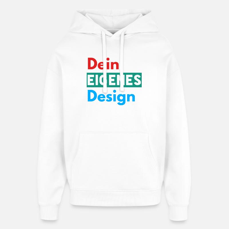 Votre propre conception - Sweat à capuche unisexe Stanley/Stella Oversized - blanc