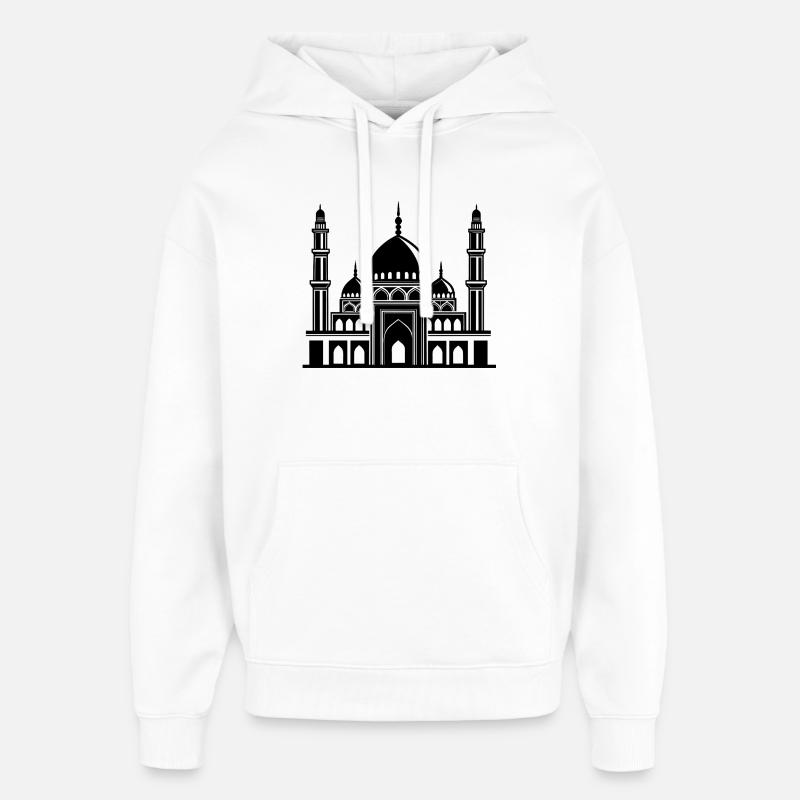 Mosquée - Sweat à capuche unisexe Stanley/Stella Oversized - blanc