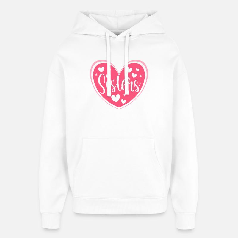 Krydstogtskib - Hættetrøje unisex Stanley/Stella Oversized - hvid