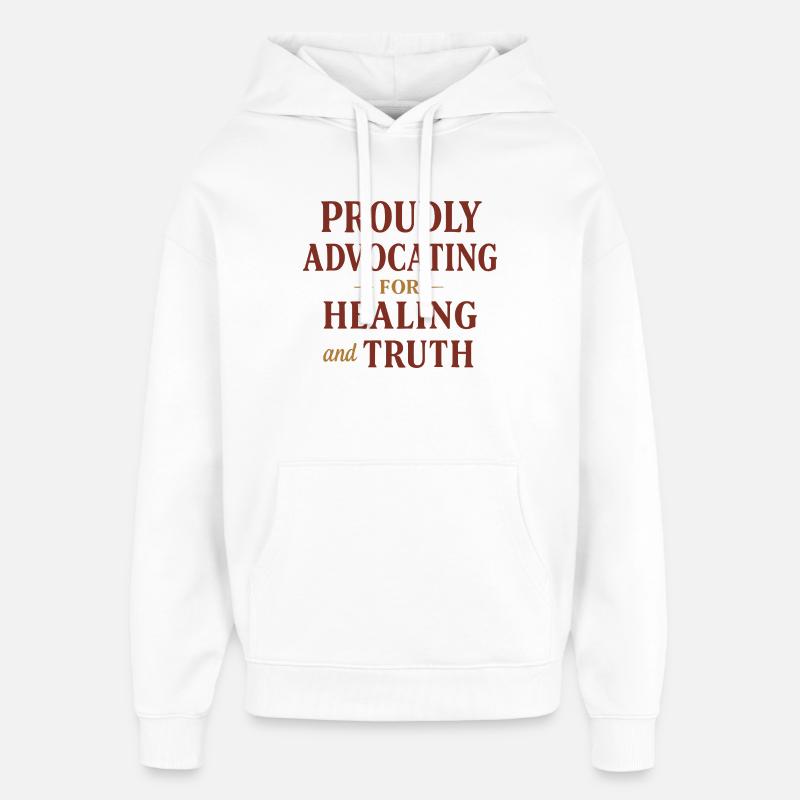 Forensic Nurse Practitioner Healing & Truth - Oversized Unisex Hoodie by Stanley/Stella - white