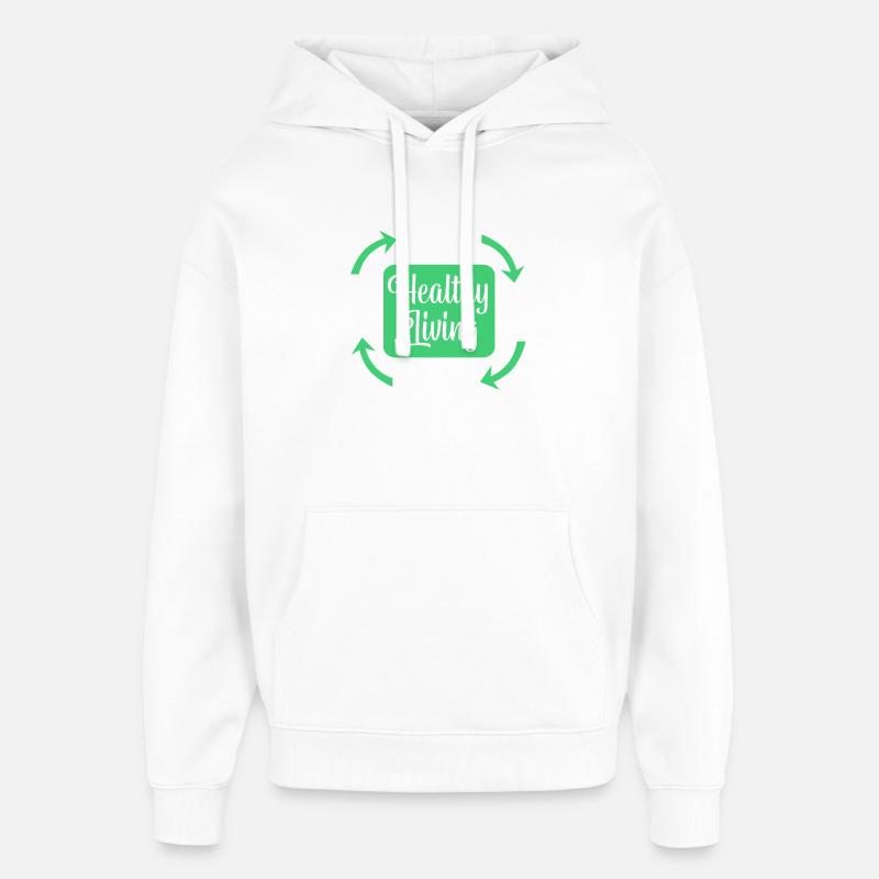 Nutrition alimentaire - Sweat à capuche unisexe Stanley/Stella Oversized - blanc