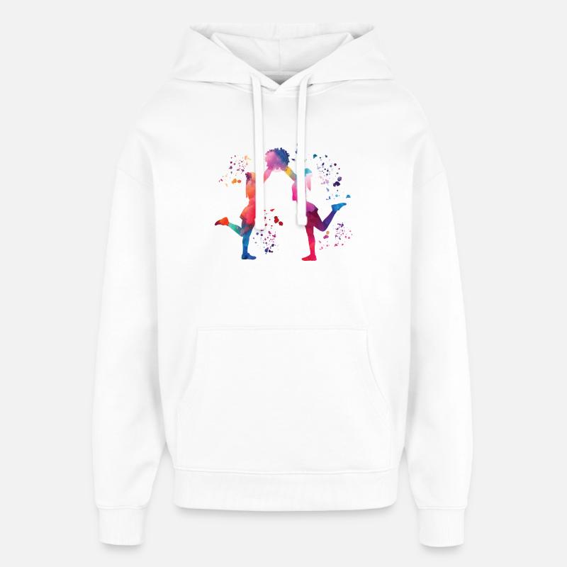 Cheerpom pom girls Mom Cheerleading - Sweat à capuche unisexe Stanley/Stella Oversized - blanc