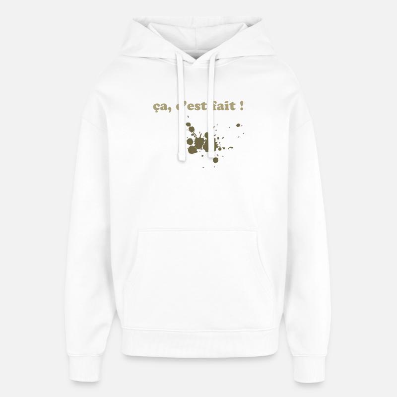 braune Flecken - Oversized Unisex Hoodie von Stanley/Stella - Weiß