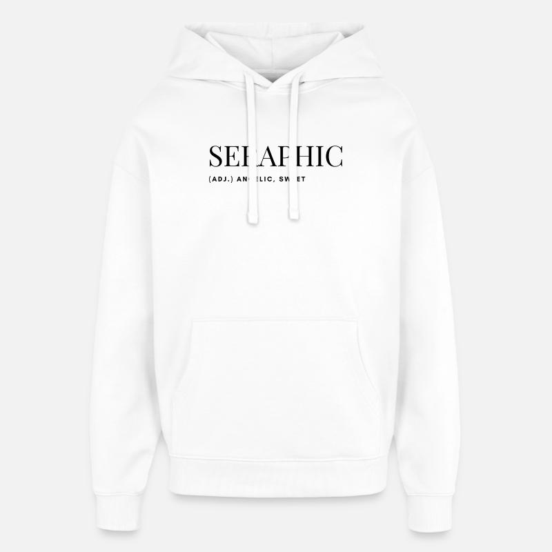 Séraphique - Sweat à capuche unisexe Stanley/Stella Oversized - blanc