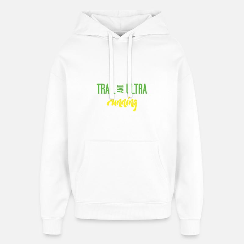 Trail Running et Ultra Running - Sweat à capuche unisexe Stanley/Stella Oversized - blanc