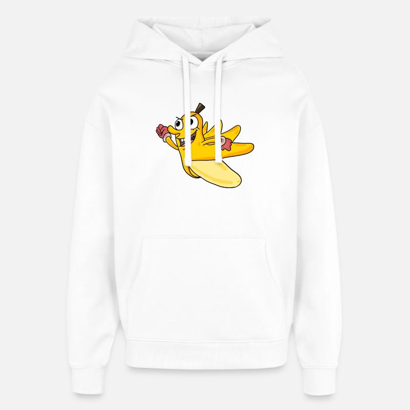 Banane - Sweat à capuche unisexe Stanley/Stella Oversized - blanc
