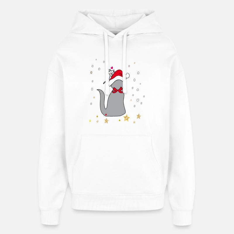 Noël - Sweat à capuche unisexe Stanley/Stella Oversized - blanc