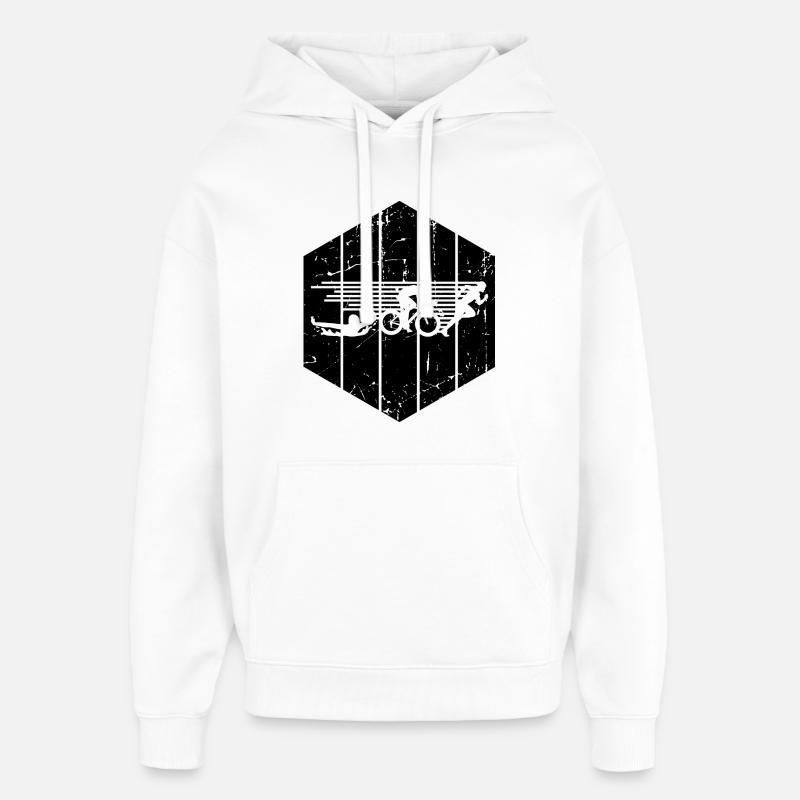 Triathlon - Sweat à capuche unisexe Stanley/Stella Oversized - blanc
