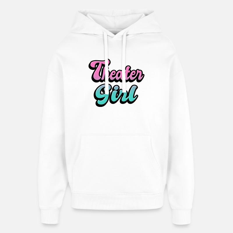 Fille de théâtre - Sweat à capuche unisexe Stanley/Stella Oversized - blanc